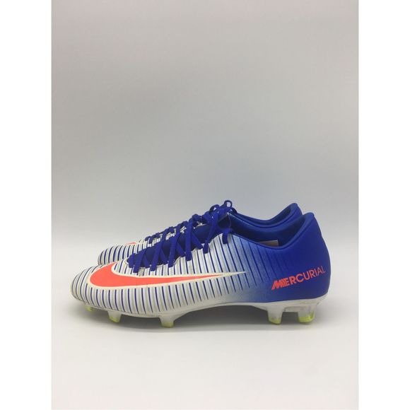 Nike Mercurial Soccer Cleats Womens 7.5 Blue Crimson Victory VII FG - Picture 3 of 9